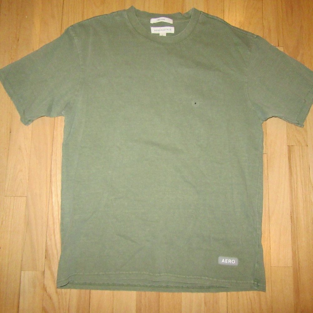 MENS NWT AEROPOSTALE T SHIRT/GREEN/SHORT SLEEVE/SIZE MEDIUM!